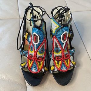 Stunning beaded heels